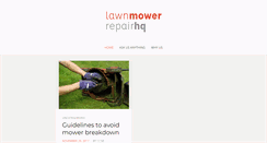 Desktop Screenshot of lawnmowerrepairhq.com