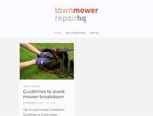 Tablet Screenshot of lawnmowerrepairhq.com